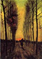 Gogh, Vincent van - Lane of Poplars at Sunset